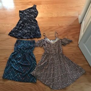 Lot of three small target dresses